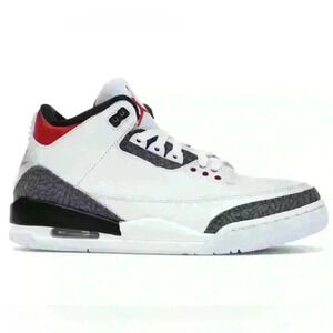 Air Jordan 3 SE Retro Denim Fire Red Sneakers